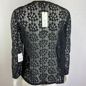 MOLLY BRACKEN Lace Open Cardigan NWT